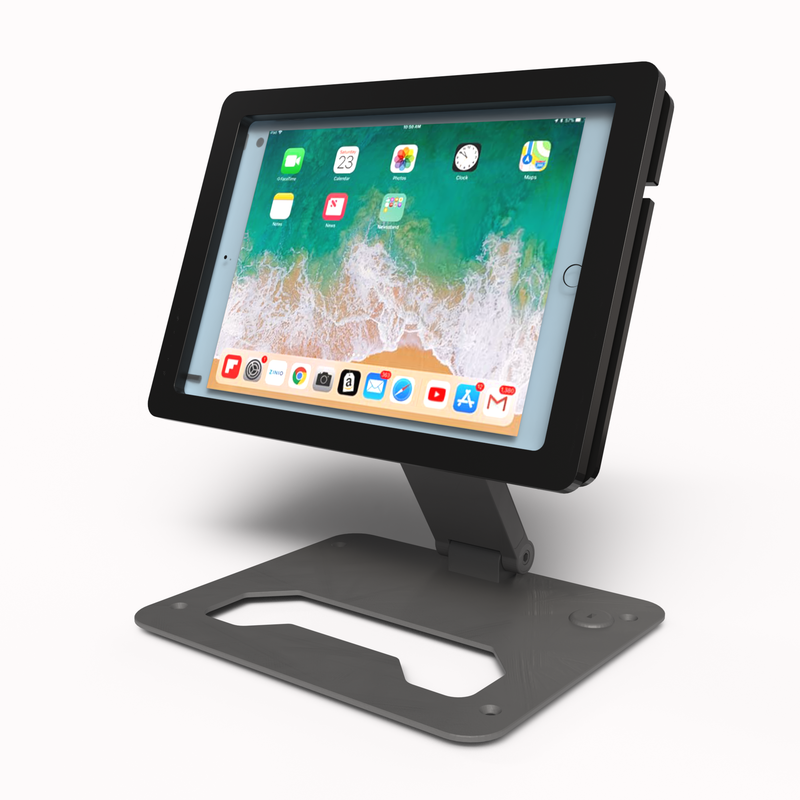 Z Series Aluminum Foldable Desktop Stand 180° Forward and Backward Flipping Supports VESA 75x75mm