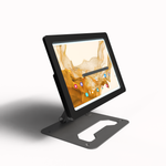 Anti-Theft Acrylic Case with EZ Foldable Aluminum Series Z Desktop Stand for Samsung Galaxy TAB Tablets