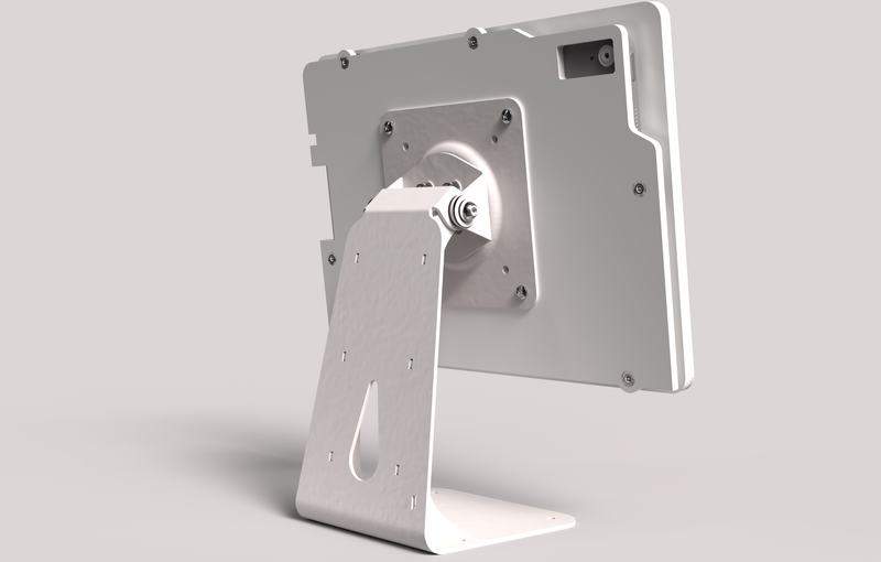 Anti-Theft Acrylic Case with K Series 360 Rotate 180 Swivel Metal Desktop Stand for Samsung Galaxy TAB Tablet