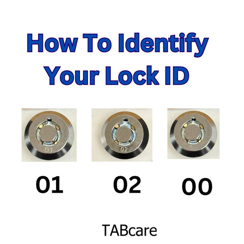 Miniature Tubular Push Lock & Key, Chrome Finish, for TABcare Metal Enclosure