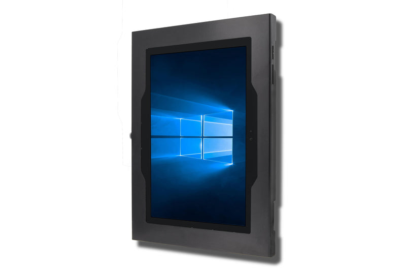 MS Surface GO 1/2, Surface Pro 3, 4, 5, 6, 7, 8, 9, 10 11 12 LTE, X Security Wall Mount Metal Enclosure VESA Ready