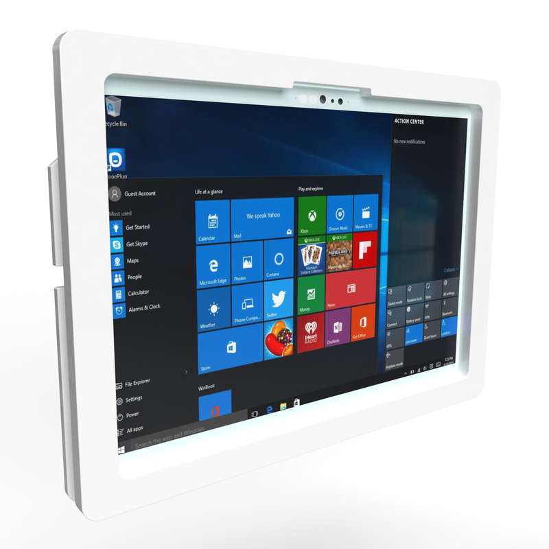 Dell 12" Latitude 3189 5285 5290 7200 7210 7275 7320 7350 2-in-1 Security Acrylic Kit for VESA, Wall Mount, Desktop Stand