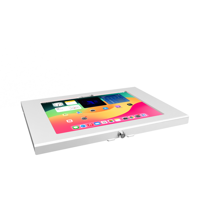 3. Metal Apple iPad, iPad Air, iPad Pro 9.7" 10.2" 10.5" 10.9" 11" 12.9" 13" Locking Security Enclosure VESA & Wall Mount Ready