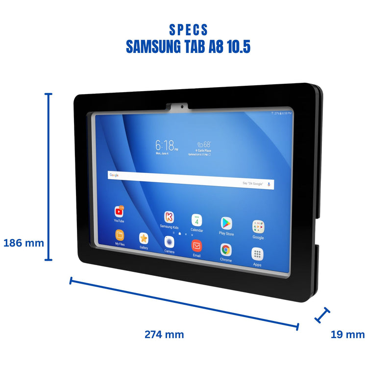 Samsung Galaxy Tab A 9.7 10.1 10.5, E 9.6", A7 10.4" A8 10.5" A9+ Active4 Acrylic Security Enclosure