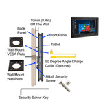 Dell 12" Latitude 3189 5285 5290 7200 7210 7275 7320 7350 2-in-1 Security Acrylic Kit for VESA, Wall Mount, Desktop Stand