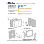 1. Acrylic iPad mini Security Acrylic VESA Case, Wall Mount kit, for Kiosk, POS, Store Display, Show