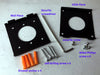 Anti-Theft Low Profile mini VESA 75mm Wall Mount Kit for LCD/LED TVs, Displays, Tablets