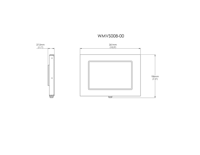 Dell Venue 8 Pro Tablet Security Wall Mount Metal Enclosure VESA Ready