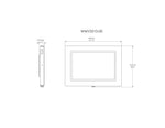 3. Metal Apple iPad, iPad Air, iPad Pro 9.7" 10.2" 10.5" 10.9" 11" 12.9" 13" Locking Security Enclosure VESA & Wall Mount Ready