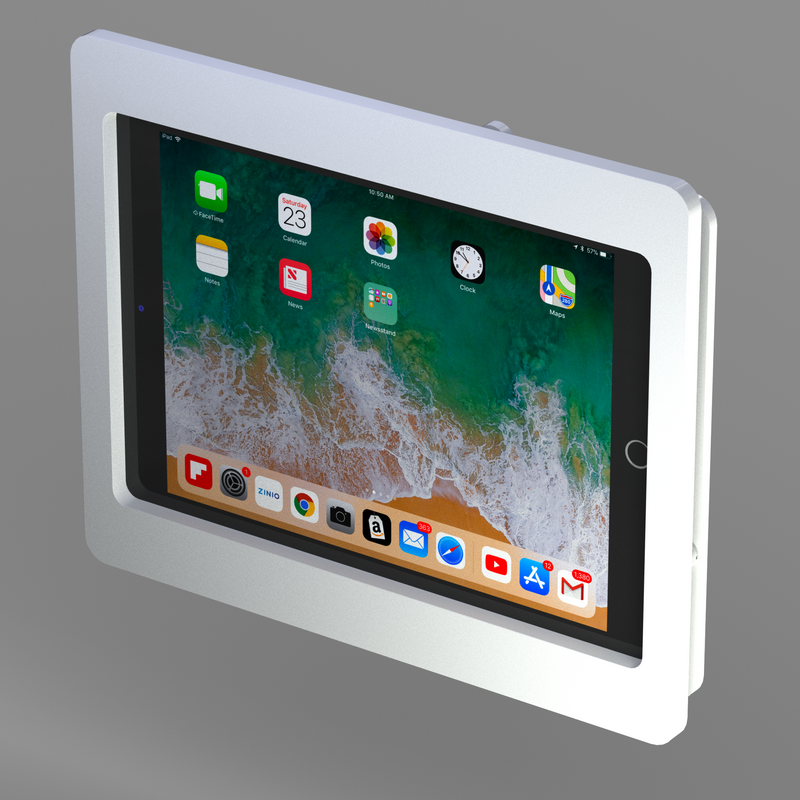 2. Acrylic iPad 9.7" 10.2" 11", iPad Air 9.7" 10.5" 10.9" 11" 13" Security VESA Case with Wall Mount or Desktop Stand options
