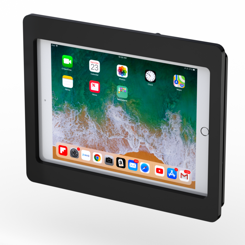 2. Acrylic iPad 9.7" 10.2", iPad Air 9.7" 10.5" 10.9", Security VESA Case with Wall Mount or Desktop Stand options