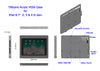 2. Acrylic iPad 9.7" 10.2" 11", iPad Air 9.7" 10.5" 10.9" 11" 13" Security VESA Case with Wall Mount or Desktop Stand options
