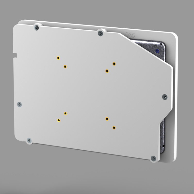 2. Acrylic iPad 9.7" 10.2" 11", iPad Air 9.7" 10.5" 10.9" 11" 13" Security VESA Case with Wall Mount or Desktop Stand options
