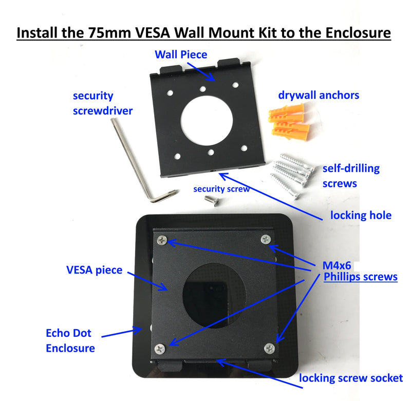 Google Home Mini Nest Mini Security Wall Mounting Kit