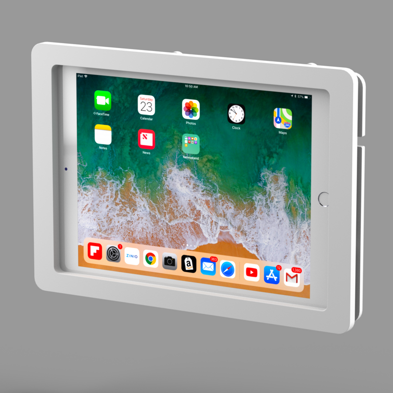 2. Acrylic iPad 9.7" 10.2" 11", iPad Air 9.7" 10.5" 10.9" 11" 13" Security VESA Case with Wall Mount or Desktop Stand options