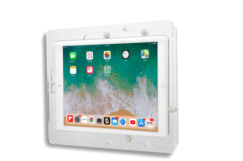 5. Acrylic iPad Pro 9.7" 10.5" 10.9" 11" 12.9" 13" Security Acrylic VESA Case with Wall Mount, Desktop Stand options
