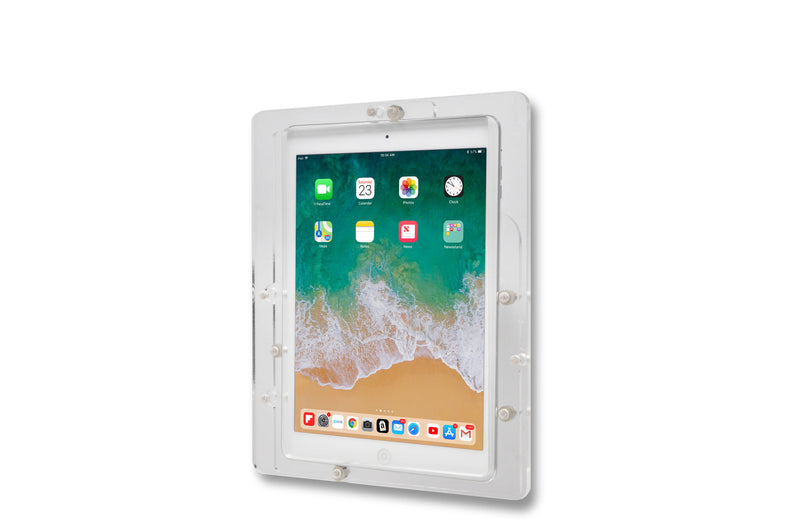 5. Acrylic iPad Pro 9.7" 10.5" 10.9" 11" 12.9" 13" Security Acrylic VESA Case with Wall Mount, Desktop Stand options