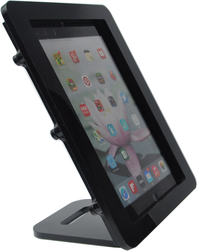 2. Acrylic iPad 9.7" 10.2" 11", iPad Air 9.7" 10.5" 10.9" 11" 13" Security VESA Case with Wall Mount or Desktop Stand options