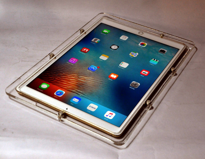 5. Acrylic iPad Pro 9.7" 10.5" 10.9" 11" 12.9" 13" Security Acrylic VESA Case with Wall Mount, Desktop Stand options