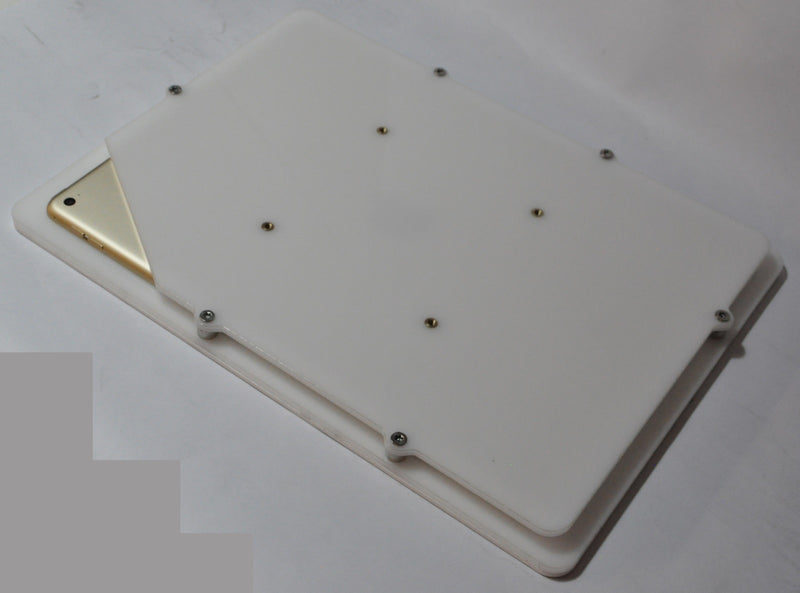 2. Acrylic iPad 9.7" 10.2" 11", iPad Air 9.7" 10.5" 10.9" 11" 13" Security VESA Case with Wall Mount or Desktop Stand options