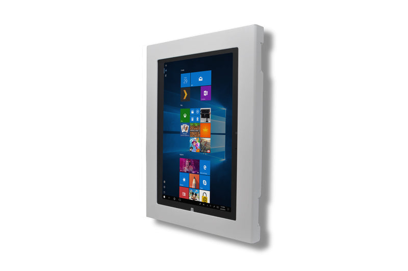 MS Surface GO 1/2, Surface Pro 3, 4, 5, 6, 7, 8, 9 LTE, X Security Wall Mount Metal Enclosure VESA Ready
