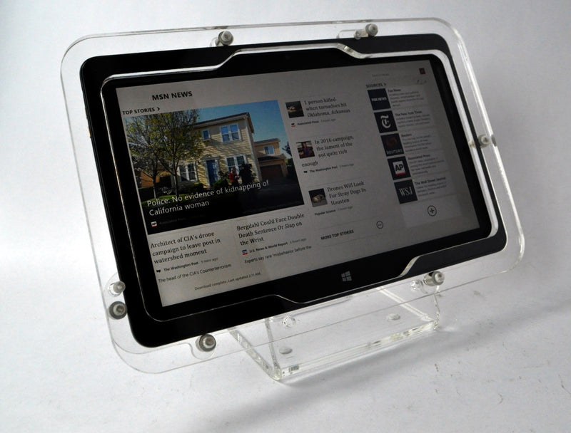 Dell 12" Latitude 3189 5285 5290 7200 7210 7275 7320 7350 2-in-1 Security Acrylic Kit for VESA, Wall Mount, Desktop Stand
